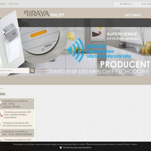 Oświetlenie meblowe podszafkowe