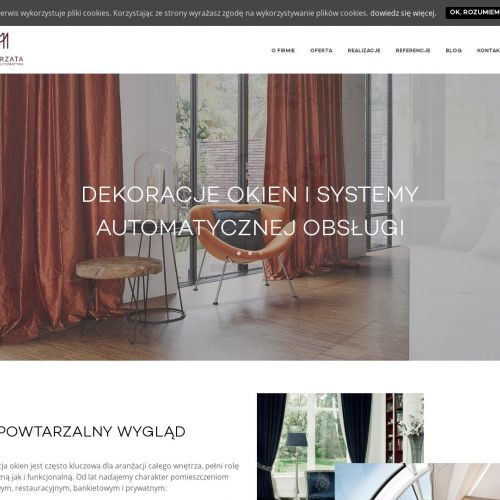 Rolety wewnętrzne elektryczne