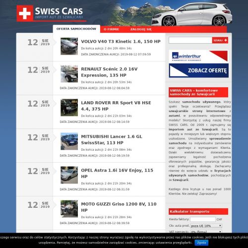 Samochód szwajcaria