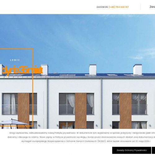 Domy na nowym osiedlu Legionowo