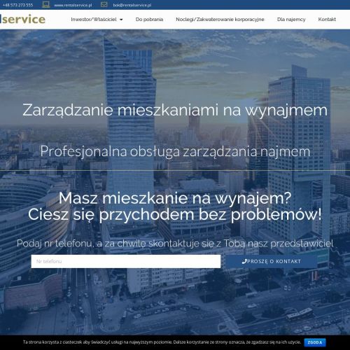 Warszawa - obsługa wynajmu