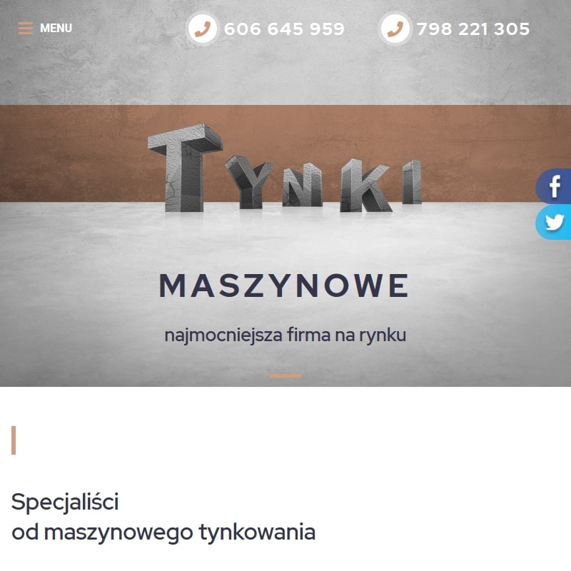 Tynki agregatem w Łowiczu