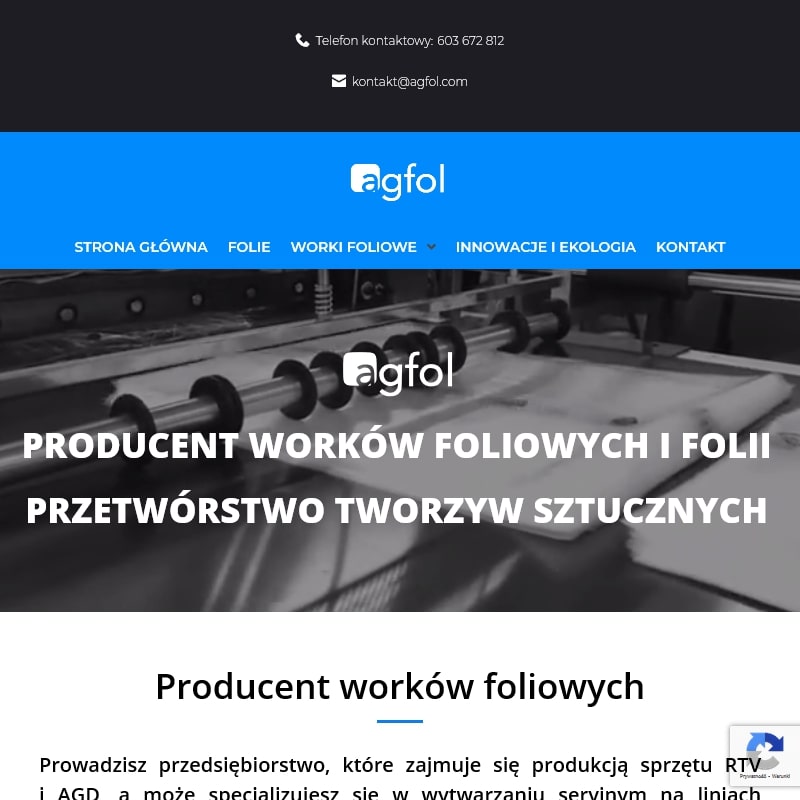 Rękaw foliowy producent