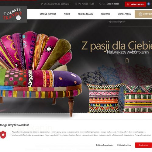 Tkaniny obiciowe sklep internetowy w Kępnie