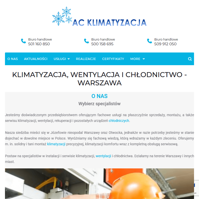 Klimatyzacja precyzyjna - Warszawa