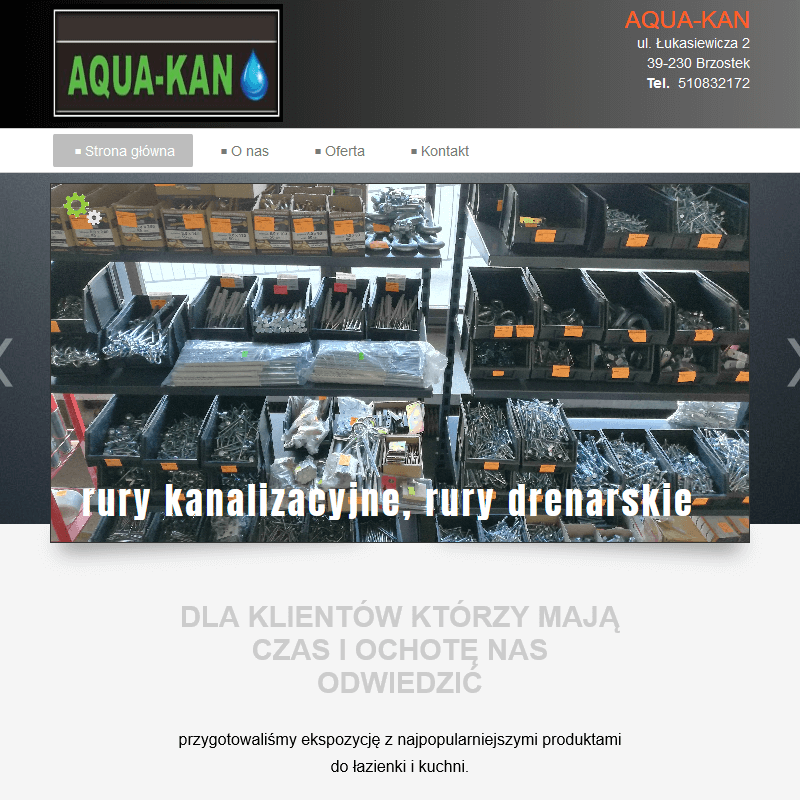 Sklep wodno kanalizacyjny w Brzostku