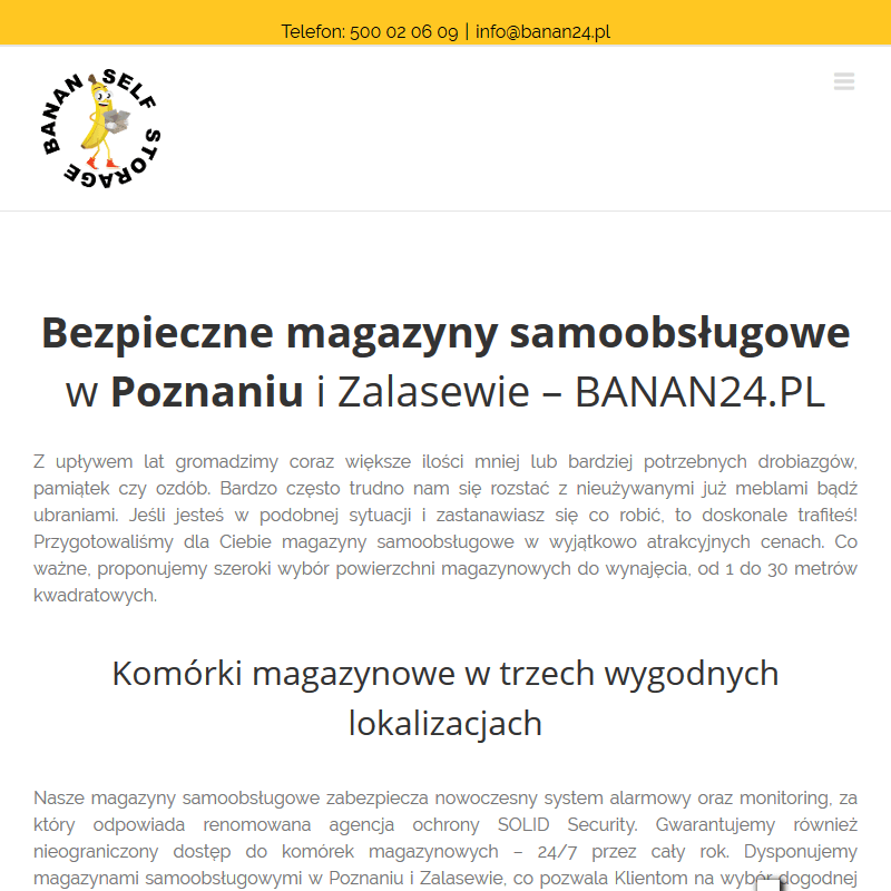 Komórki magazynowe w Poznaniu