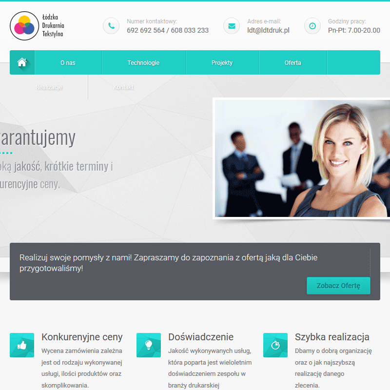 Druk na tkaninach - łódź