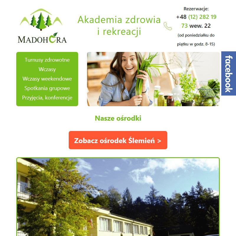 Wczasy odchudzające z dietą warzywno owocową