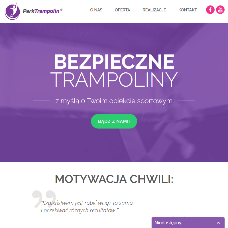 Używane konstrukcje trampolin