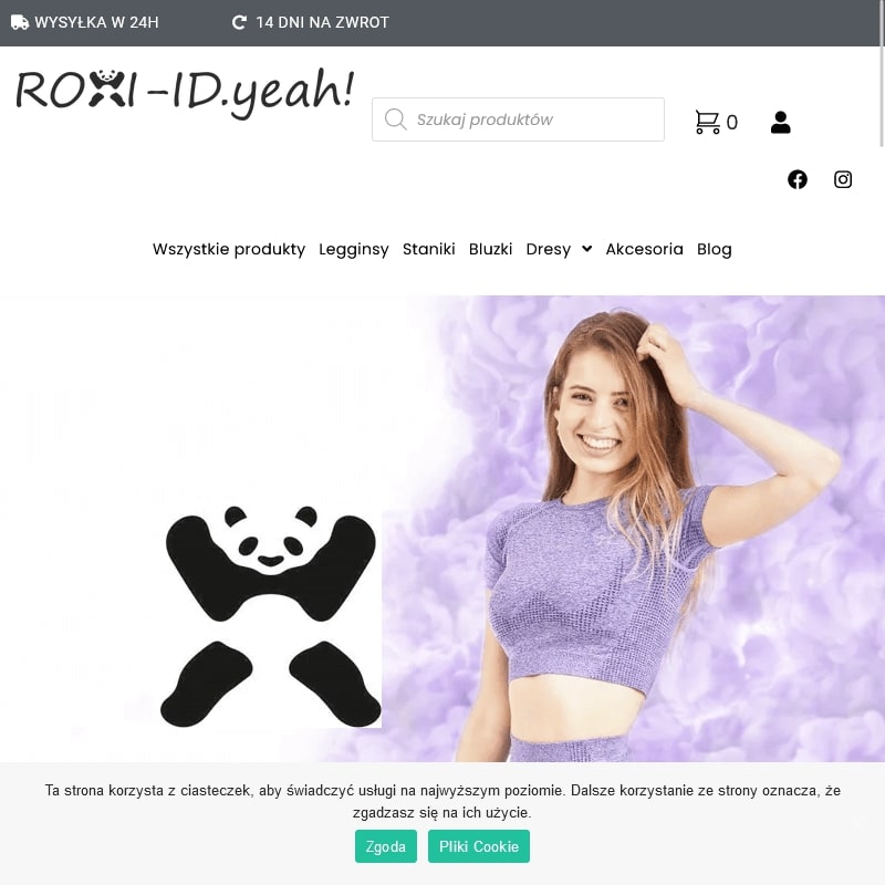 Legginsy sportowe podnoszące pośladki